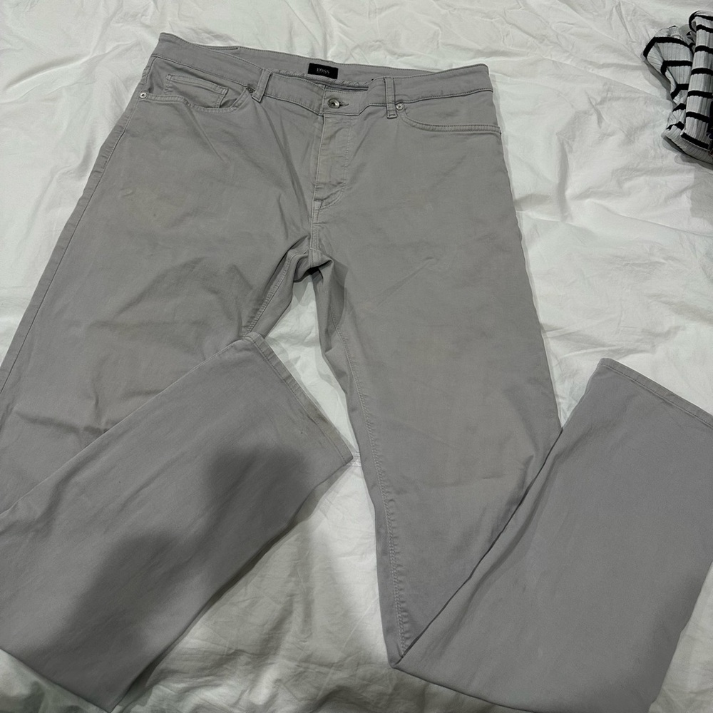 BOSS by Hugo Boss Men’s light grey pant Maine style 36x34